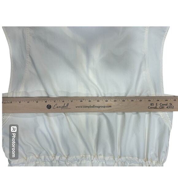 Calia Soft Utility Romper Shorts  Sleeveless Lightweight Cream size XL Relaxed - Picture 9 of 16